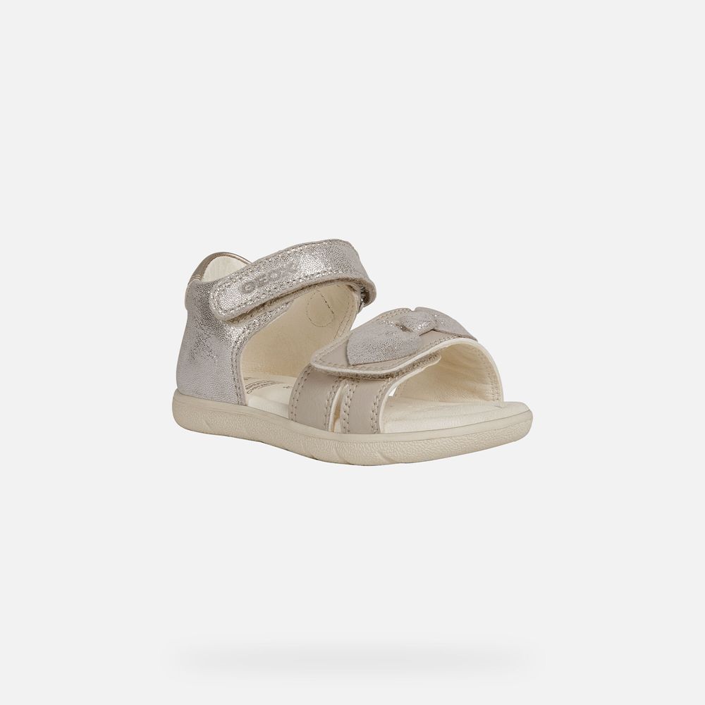 Geox Sandals Beige Alul Girl - Geox Baby Shoes - ZUSVAJ719